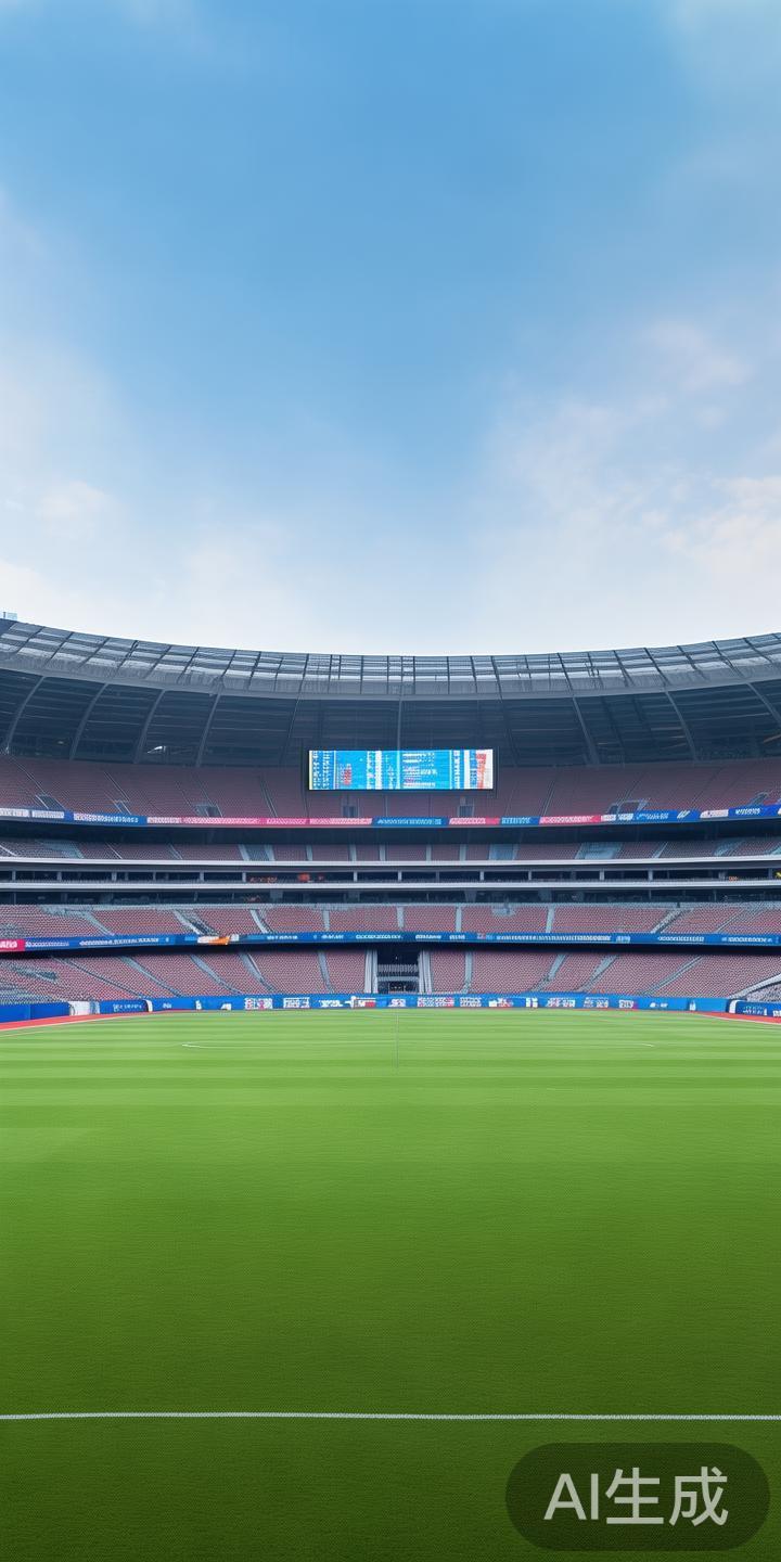 体育场配备了先进的草皮维护系统，确保比赛期间场地的